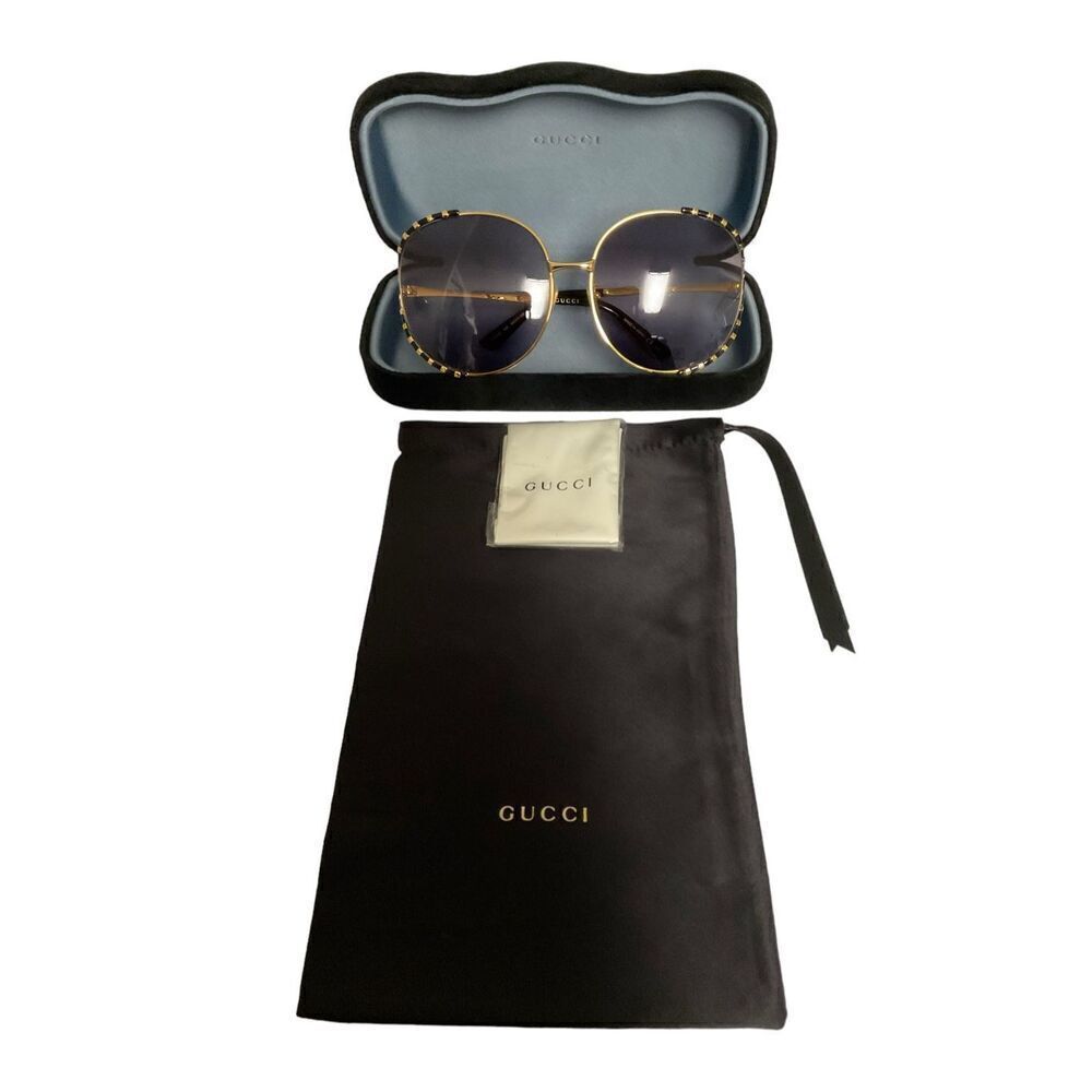 Gucci Sunglasses NEW Oversized GG0595S 005 Never Worn - Picture 6 of 10